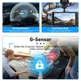 HD 1080P Dashcam Auto Vorne Hinten und Innen Autokamera Videorecorder G-Sensor – Bild 9