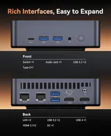 NIPOGI Mini Game PC AMD Ryzen 7 8745HS 16GB DDR5 512GB SSD WiFi 6 Windows 11 Pro – Bild 8