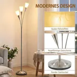 HOMCOM Stehlampe Wohnzimmer 40 W 3 Flammige Stehleuchte mit Fußschalter – Bild 5