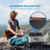 ZMC Campingkocher 1-Flammig Outdoor Camping Gas Kocher Herd + 8x Gaskartuschen – Bild 4