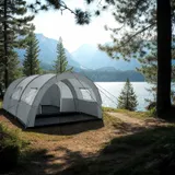 Tunnelzelt 6 Personen Familienzelt Gruppenzelt Camping Zelt Outdoor mit Vorzelt – Bild 9