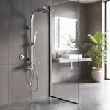 Duschsystem Regendusche Duschset mit Handbrause Seifenablage Duscharmatur Dusche – Bild 10