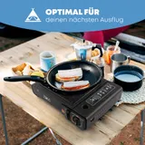 ZMC Campingkocher 1-Flammig Outdoor Camping Gas Kocher Herd + 8x Gaskartuschen – Bild 6