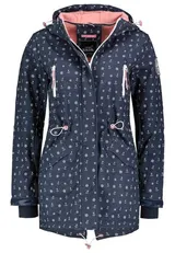 Damen Softshell Mantel Parka Jacke Übergangsjacke Kapuze Regenmantel Windjacke – Bild 2