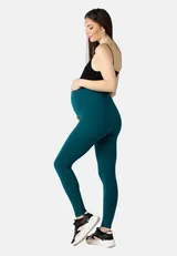 Be Mammy Damen Umstandshose Leggings Elastischer Bund Lang Baumwolle S-4XL – Bild 4