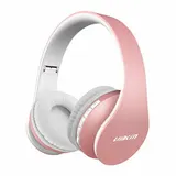 Roségold Bluetooth Kopfhörer Faltbar Over Ear Headset mit Integriertem Mikrofon – Bild 1