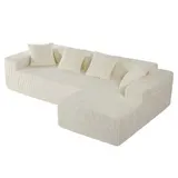 Ecksofa Sofa Couch Cordsofa Modular Kissen Modulsofa Cord Wohnzimmer Bettsofa – Bild 10