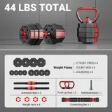 Hantel Set Kurzhantel Langhantel Gewichte Hantelset Fitness Krafttraining – Bild 7