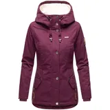 Marikoo Damen Herbst Winter Jacke Teddyfell gefüttert Winterjacke Kapuze B802 – Bild 6