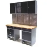 Werkstatt Combi-Set Werkbank 06276 Werkzeugschrank + Werkzeugwand 06278 Lochwand – Bild 4