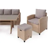 Gartenmöbel Set GENOVA Gartensitzgruppe aus Polyrattan – Bild 5