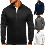 Sweatshirt Pullover Sweatjacke Langarmshirt Rollkragen Herren Mix BOLF Basic – Bild 2