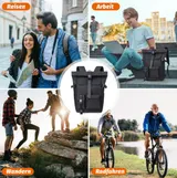 Herren Rucksack Damen Wasserdicht Freizeit Sport Arbeit Schulrucksack Daypack – Bild 4