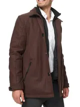 Indicode Herren Mantel Brittany -Parka Kurzmantel Herrenmantel Stehkragen Männer – Bild 3