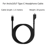 F��r Arctis 3/5/7 Ersatz Kabel Typ C Audio Adapter Kabel 1,5 Meter – Bild 4