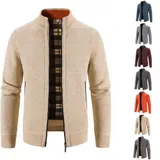 Herren Strickjacke Cardigan Pullover Sweatshirt Reißverschluss Winter Warm Jacke – Bild 15