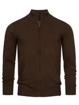 Indicode Herren Strickjacke Lau-Feinstrick Pulli Zip Pullover Männer Baumwolle – Bild 4