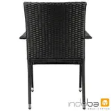 2x Stuhl Gartenstuhl Polyrattan Gartensessel Terrasse Balkonstuhl Stapelstuhl – Bild 10