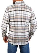 Herren Karo Flanellhemd Carisma Holzfäller Hemd warm kariert regular fit 8615 – Bild 4