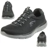Skechers SUMMITS Herren Fitnessschuhe Sneaker Memory Foam Schwarz – Bild 1