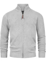 Indicode Herren Strickjacke INLut-Cardigan Männer Feinstrickjacke Stehkragen – Bild 1