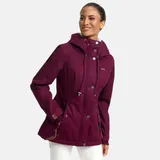 Marikoo Damen Herbst Winter Jacke Teddyfell gefüttert Winterjacke Kapuze B802 – Bild 1