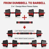 Hantel Set Kurzhantel Langhantel Gewichte Hantelset Fitness Krafttraining – Bild 2