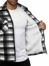 Herren Holzfäller Hemd Kariert Thermo Gefüttert Jacke Flanell Fleece 202526 – Bild 1