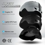 Odoland Erwachsene Skihelm Skihelm mit Visier, Leichter Race-Helm S 52-55 CM – Bild 7