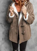 Damen Winter Jacke Wintermantel Mit Kapuze warm gefüttert Winterjacke Thermo NEU – Bild 1