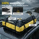 Dachbox Auto 425L Wasserdicht Dachgepäckträger Tasche für alle Fahrzeugdächer – Bild 7