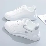 Damen Turnschuhe Komfort Sneaker Schnürung Sportschuhe Klassisch Freizeitschuhe – Bild 1