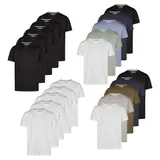 riverso Tshirt Herren Regular Fit RIVDean 5er Set Pack Rundhals Kurzarm Sommer – Bild 5
