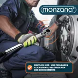 MONZANA® Drehmomentschlüssel 1/2 Zoll 40-210 Nm 3 Stecknüsse 17 19 21mm Auto – Bild 9