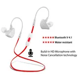 Bluetooth Wireless Kopfhörer In Ear Ohrhörer Sport Laufen Schweißfest mit Mikrofon – Bild 3
