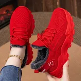 Winterschuhe Damen Sportschuhe Laufschuhe Warm Gefütterte Sneaker Walkingschuhe – Bild 5