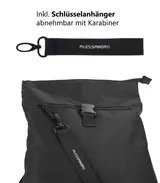 Rucksack klein Damen Handtaschenrucksack Damenrucksack Mila 4293 Schwarz + Etui – Bild 6