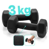 Neopren Hanteln Set Kurzhanteln 2er Set Hantelset 1kg-5kg Gym Fitness SCHWARZ🏋️ – Bild 1