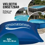 monzana Poolkissen Luftkissen Winterkissen Sicherheitsventil 4 Ösen 6m Seil XXL – Bild 3