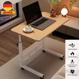 Computertisch mit Rollen Laptoptisch Höhenverstellbar Schreibtisch-Beistelltisch – Bild 1