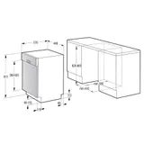 Geschirrspüler 45 cm teilintegriert Einbau Aquastop Spülmaschine Spüler Display – Bild 7