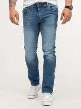 Herren Jeans Stretch Hose Lorenzo Loren Herrenjeans Regular Fit Blau LL-4002 NEU – Bild 2