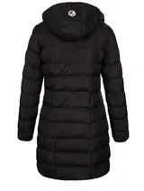 Geographical Norway Damen Winter Jacke FVSC Mantel Parka Steppjacke lange Kapuze – Bild 2