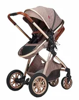 Kinderwagen Casiloo® 3in1 Kombi Buggy Reisebuggy +Auto-Babyschale Faltbar Khaki* – Bild 9