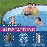 Bestway Steel Pro MAX Frame Pool Komplett-Set - Grau in Holzoptik, 366 x 100cm – Bild 4