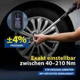 Drehmomentschlüssel Goodyear inkl. Stecknüsse 17+19 mm 40 und 210 Nm Auto – Bild 4