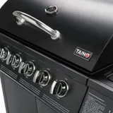 TAINO BASIC 6+1 Gasgrill BBQ GRILLWAGEN Edelstahl Brenner Seitenkocher TÜV Grill – Bild 11