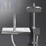 Duschsystem Regendusche Mit Thermostat Handbrause Duschset    Mechanische Tasten – Bild 5