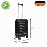 Handgepäck Trolley Handgepäckkoffer Koffer Hartschale Bordgepäck Leicht 4 Rollen – Bild 1