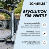 Schwalbe Fahrrad Clik Valve SCV System (SV) Französisch Set (2St) + Adapter AV – Bild 5